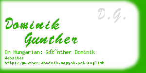 dominik gunther business card